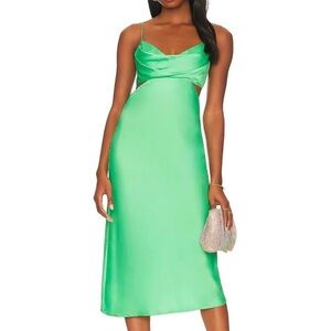 Revolve More to Come Satin MIDI Dress
